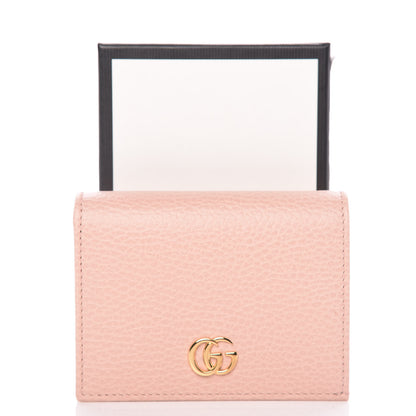 Gucci Dollar Calfskin GG Marmont Card Case Perfect Pink 8 of 8