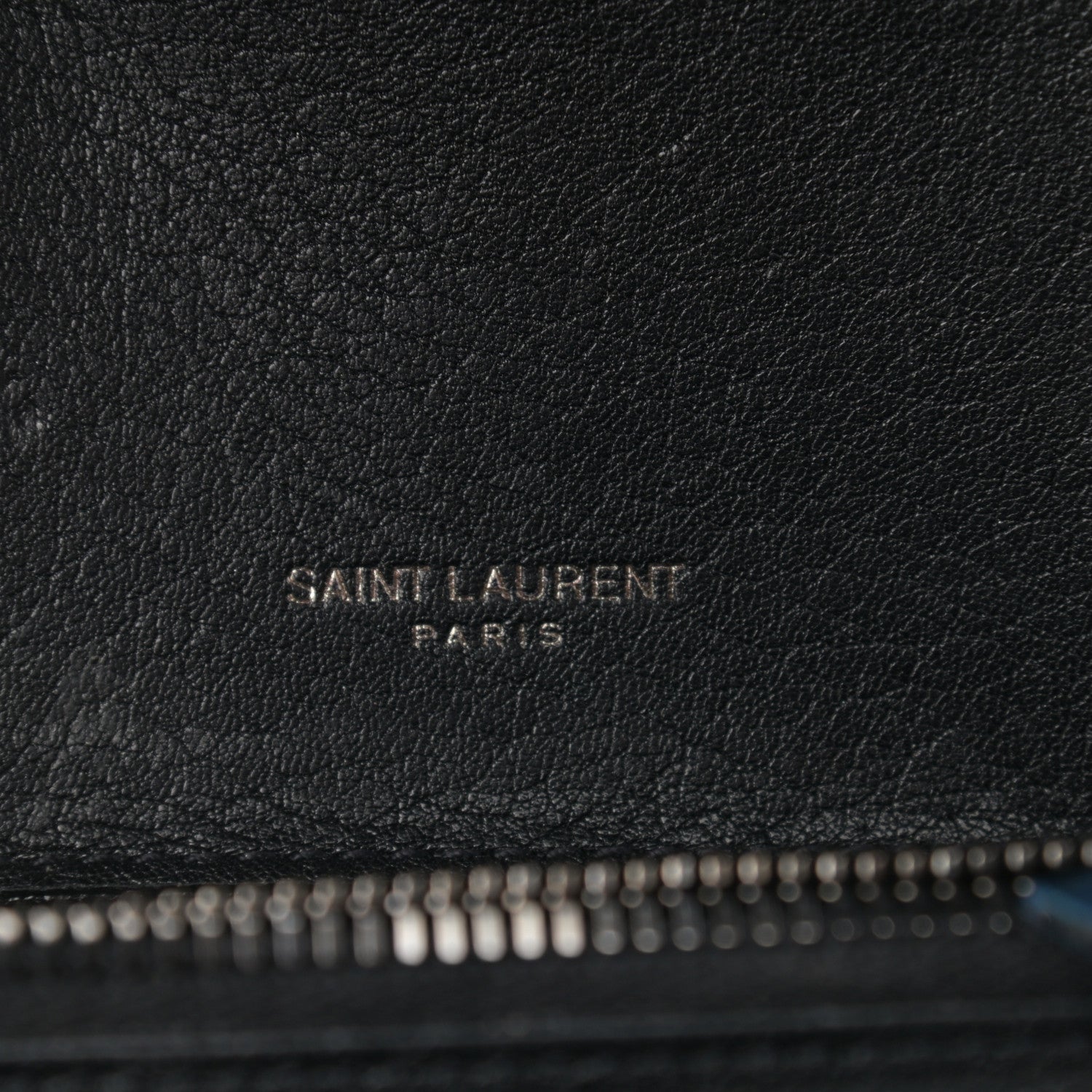 Saint Laurent Sheepskin Matelasse Chevron Monogram Medium College Bag Black 7 of 11