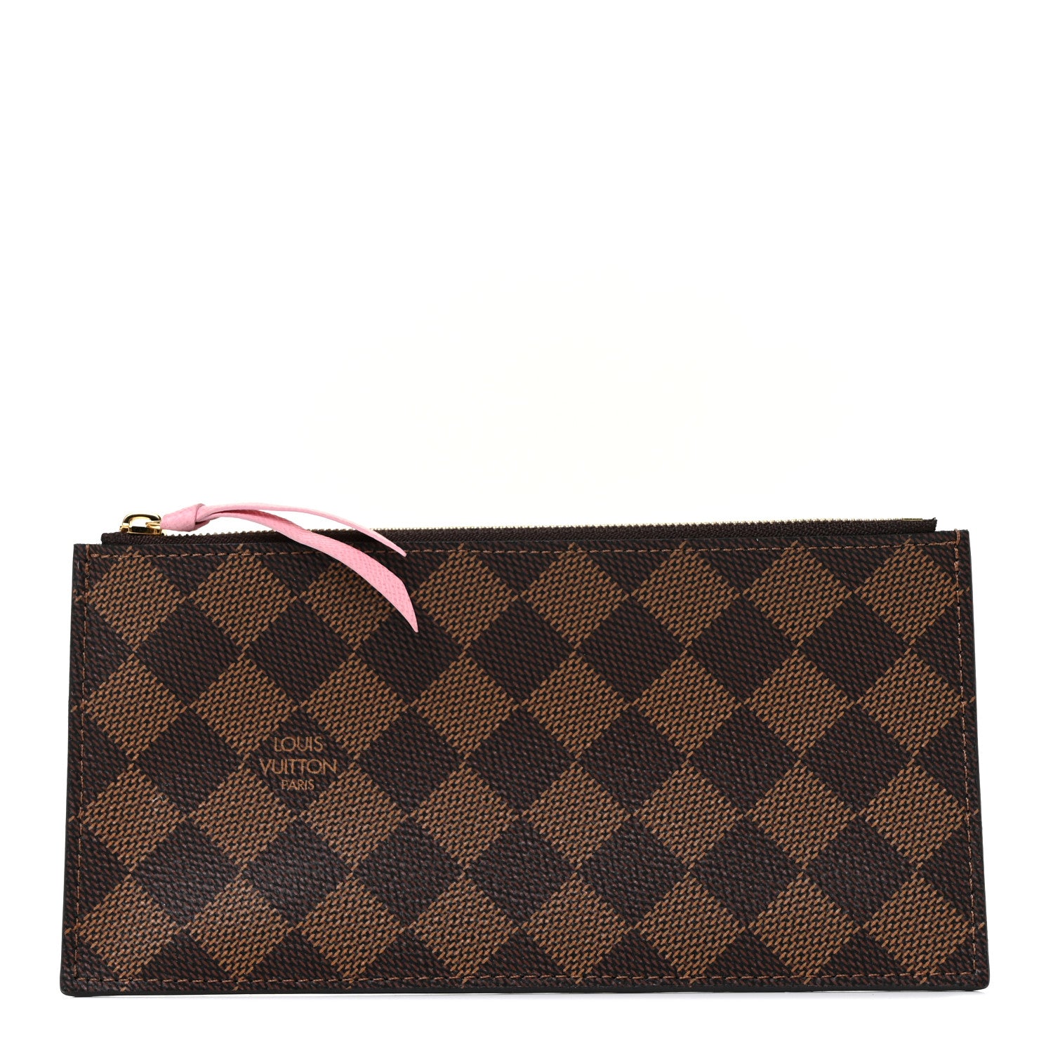 Louis Vuitton Damier Ebene Studded Felicie Chain Wallet Zippered Insert 1 of 8