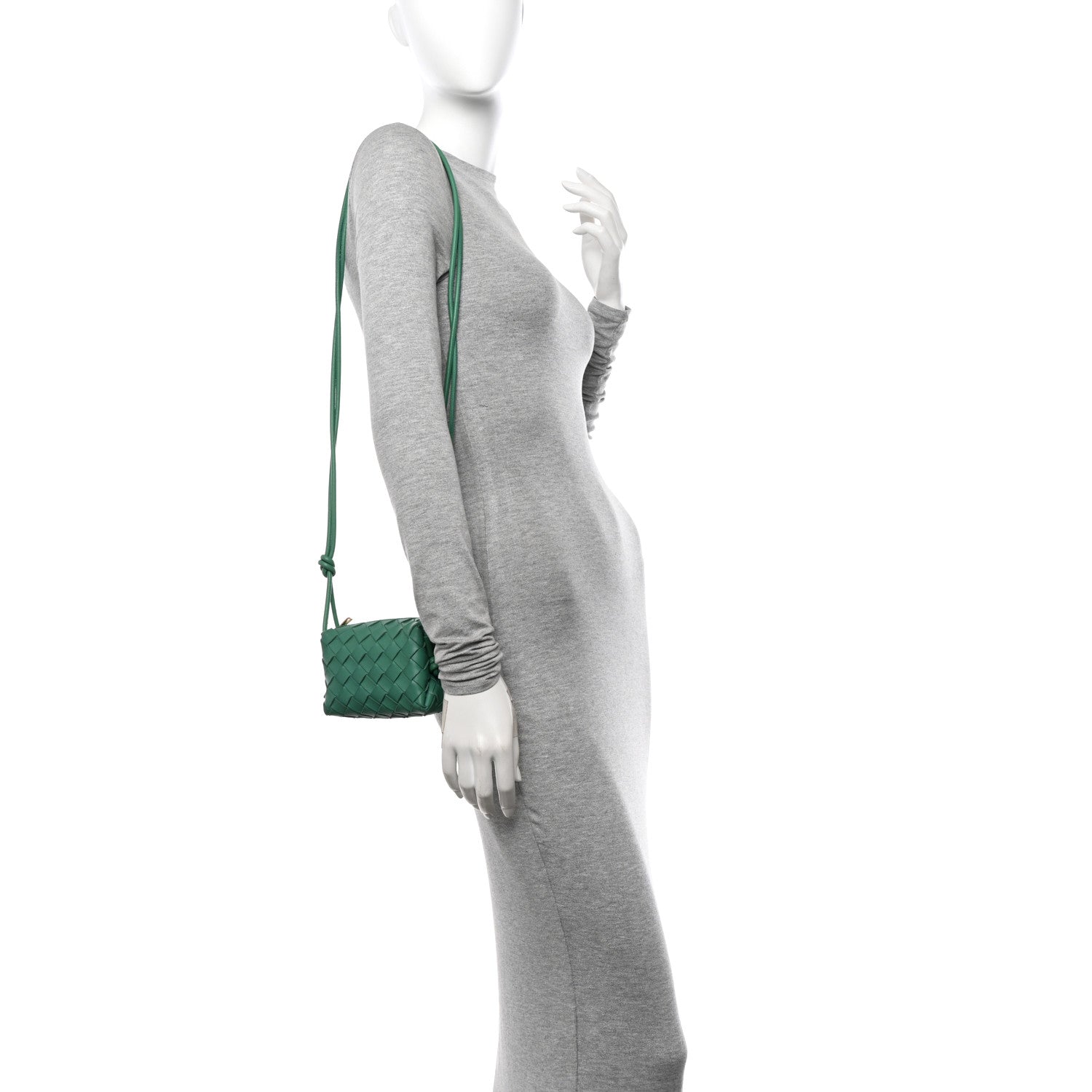 Bottega Veneta Nappa Intrecciato Candy Loop Camera Bag Mermaid 2 of 12