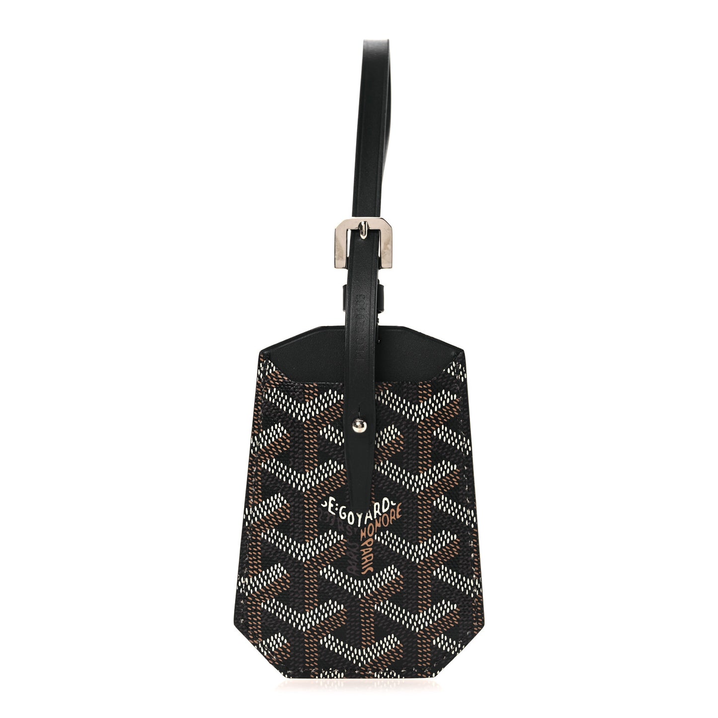 Goyardine Luggage Tag Black