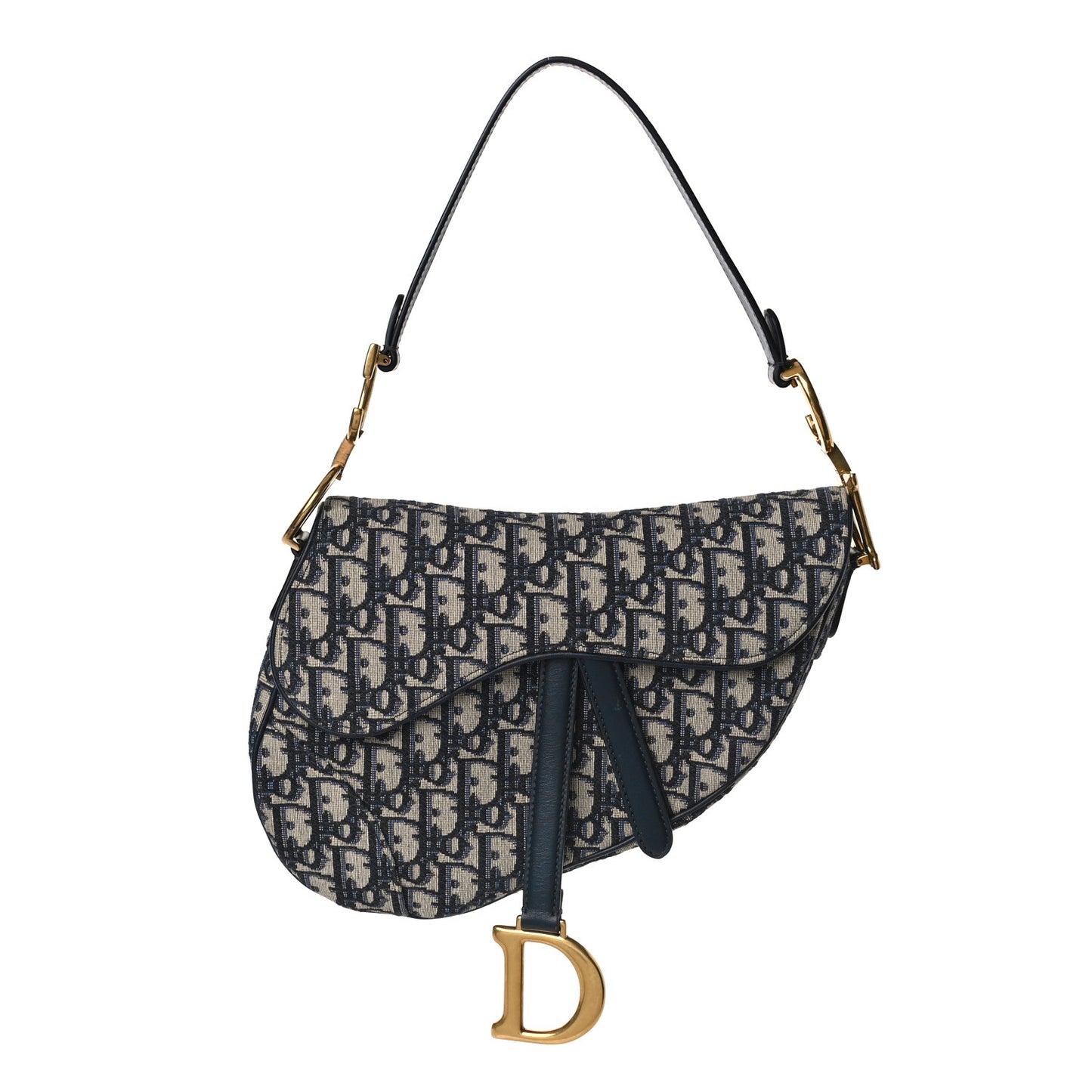 Oblique Saddle Bag Blue
