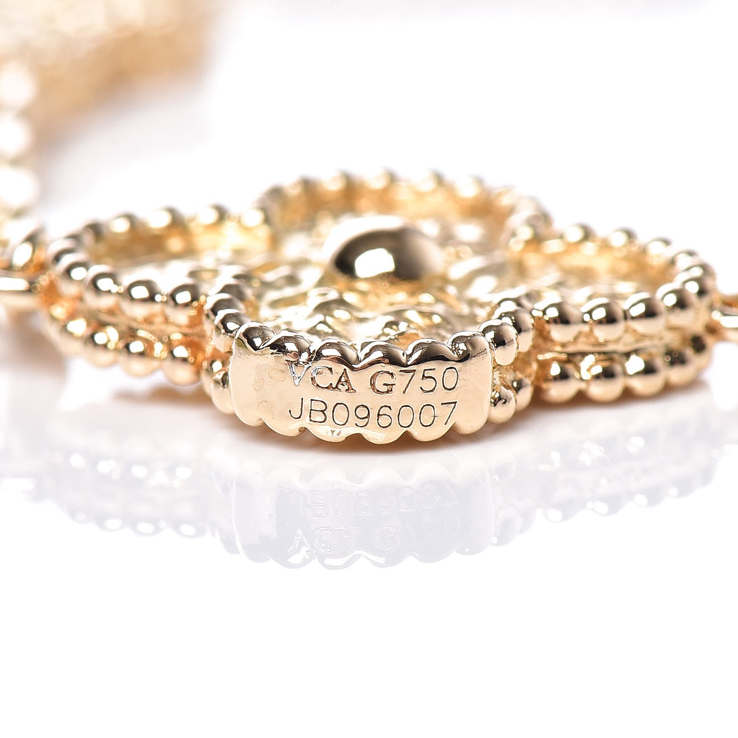 Van Cleef & Arpels 18K Yellow Gold 5 Motifs Vintage Alhambra Bracelet 5 of 6