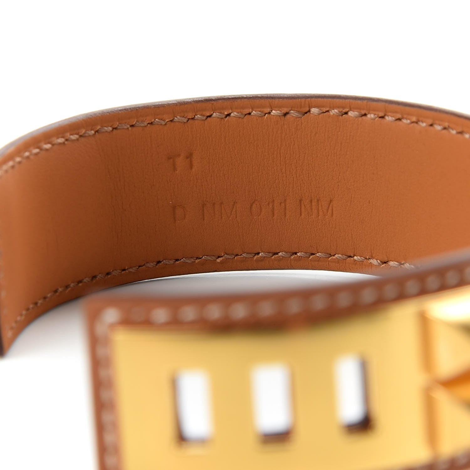 Hermes Epsom Collier de Chien CDC 24 Bracelet T1 Gold 6 of 7