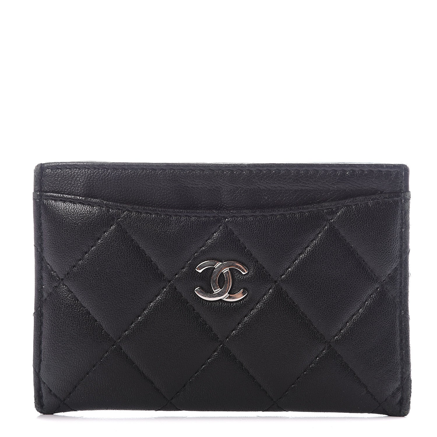 Chanel Lambskin Quilted Card Holder Black 1 of 11