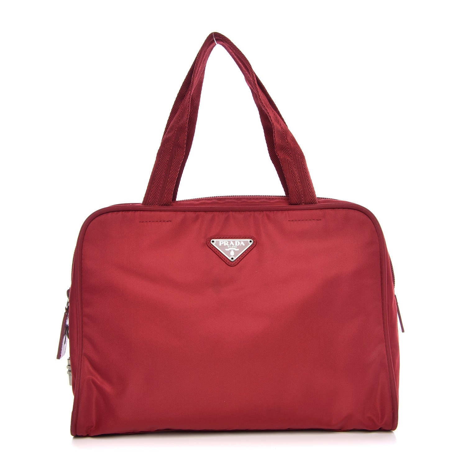 Prada Tessuto Nylon Dopp Cosmetic Bag Rosso 1 of 14