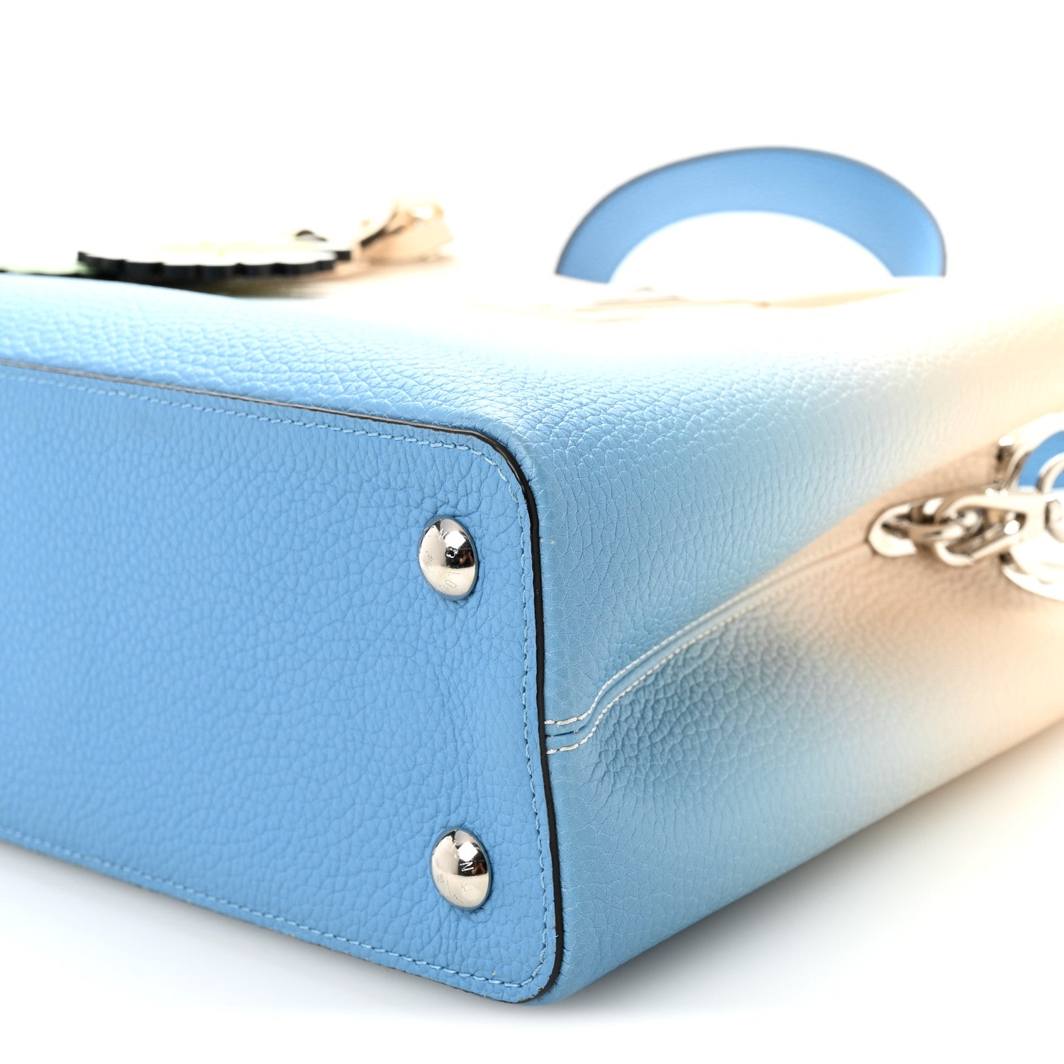 Louis Vuitton Taurillon Capucines MM Gradient Blue 9 of 9