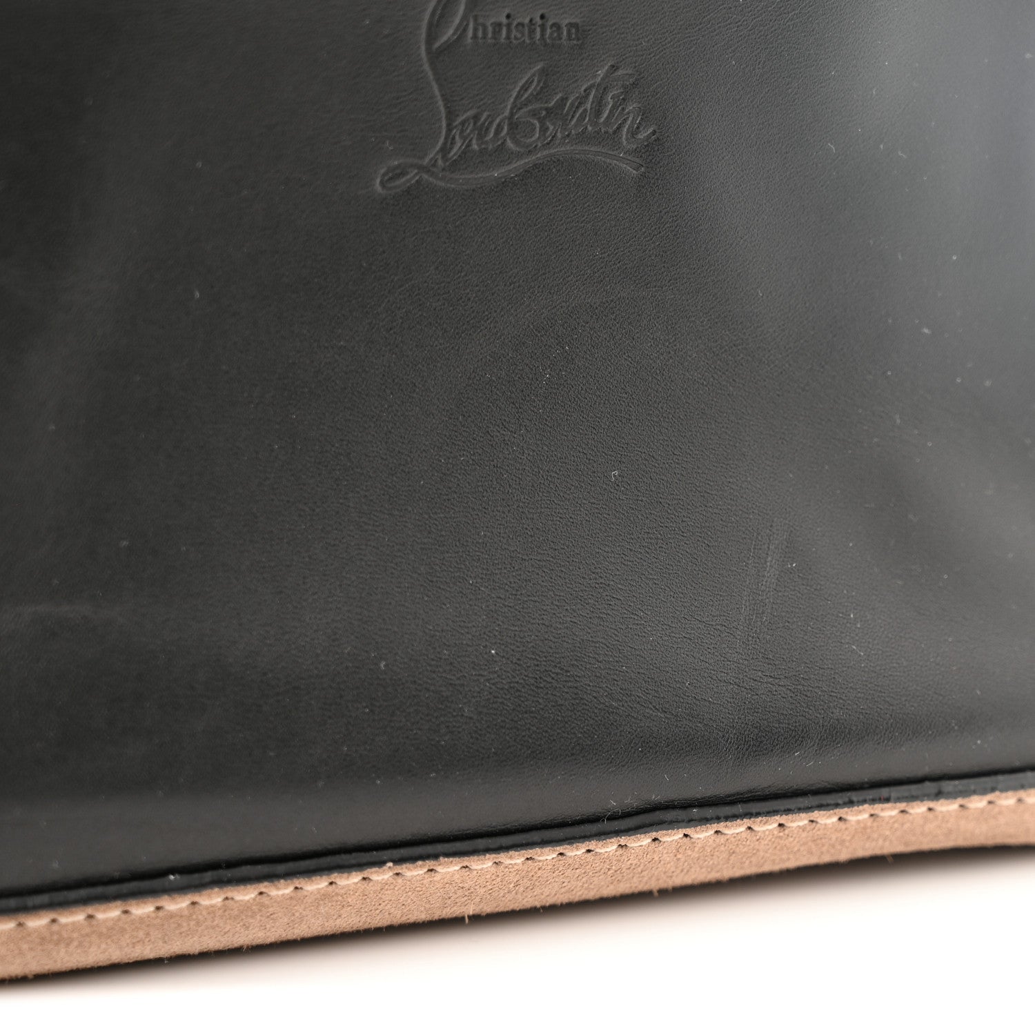 Christian Louboutin Suede Calfskin Aliosha Messenger Cappuccino Black 12 of 13