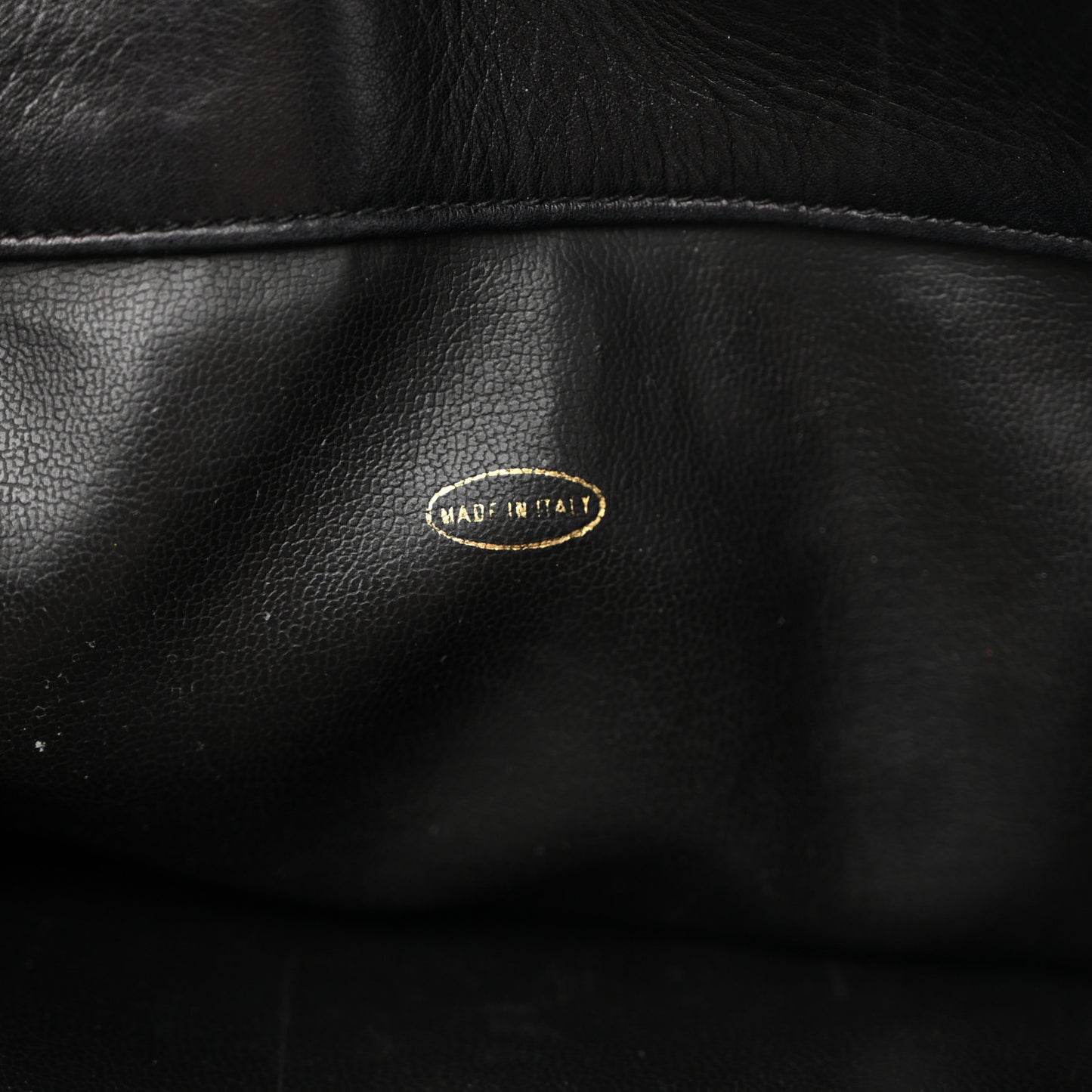 Lambskin Quilted Shopping Tote Black