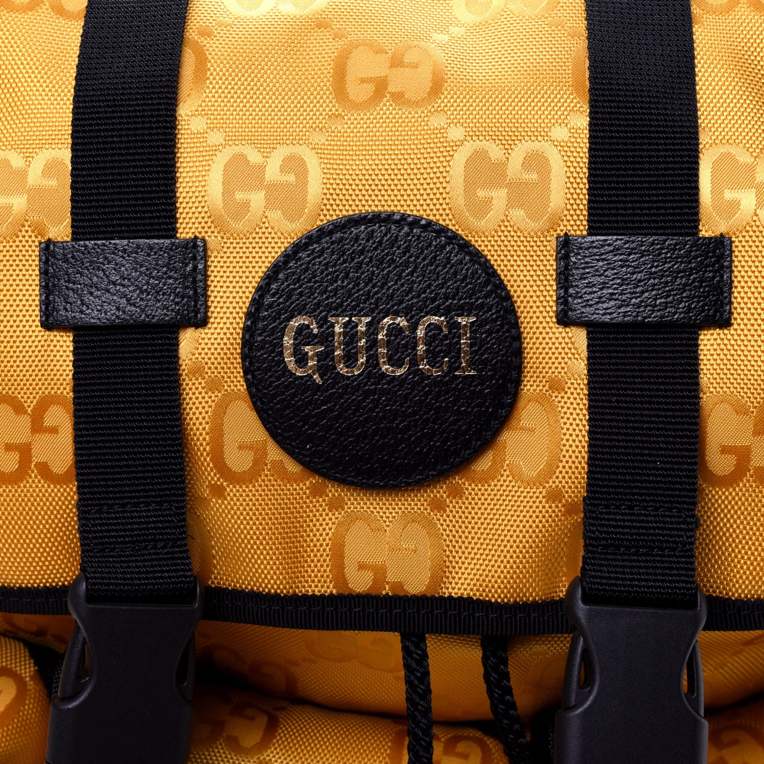 Gucci Econyl Nylon Monogram Off The Grid Utility Pocket Backpack Crop Black 13 of 14