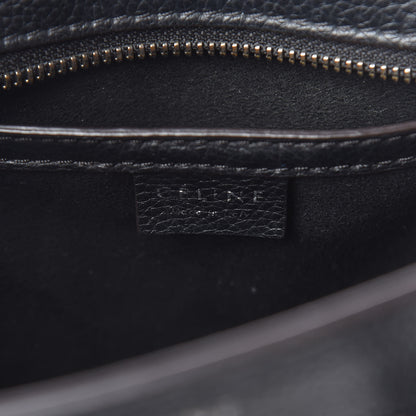 Celine Drummed Calfskin Nano Luggage Black 6 of 11