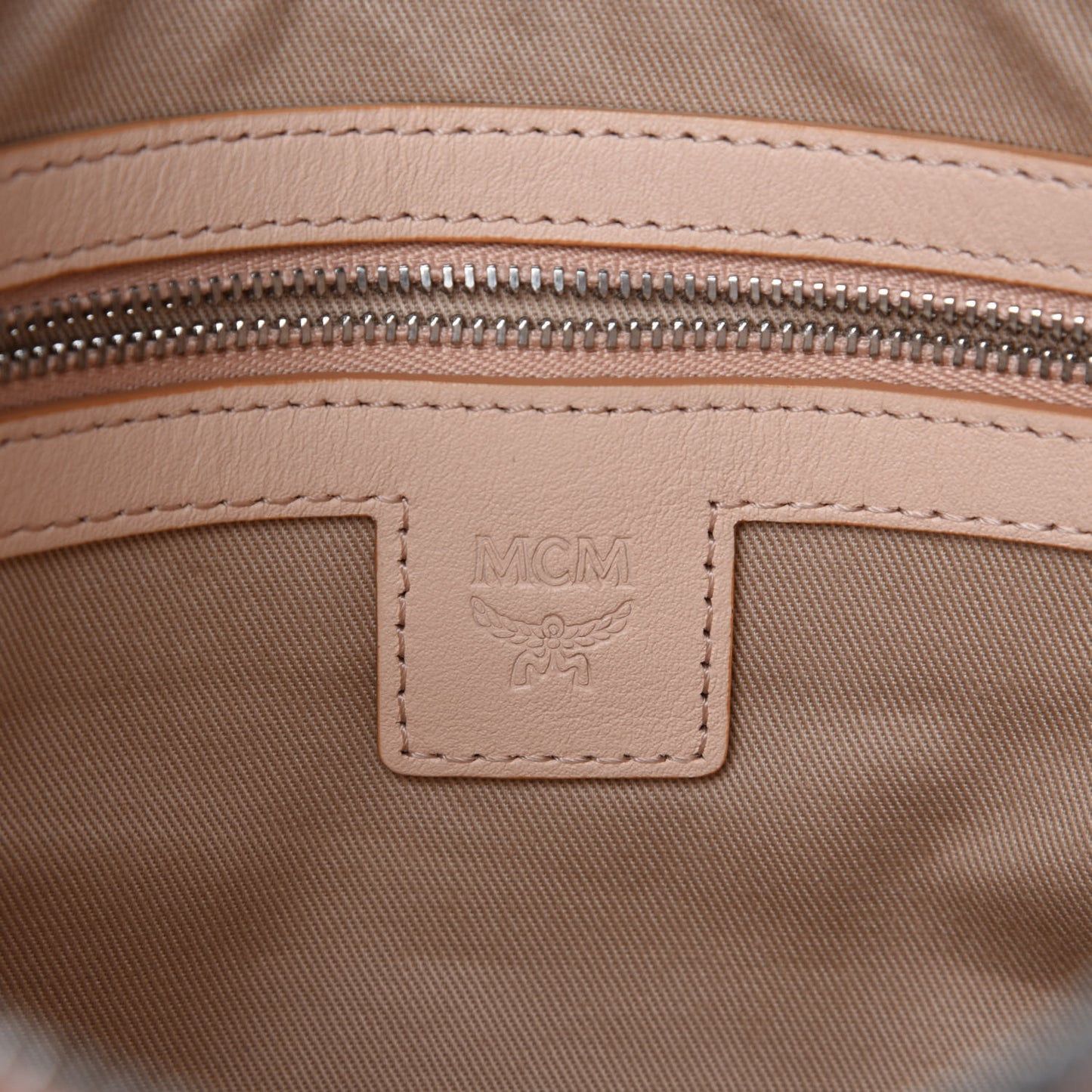 Calfskin Ottomar Monogram Crossbody Pouch Bisque