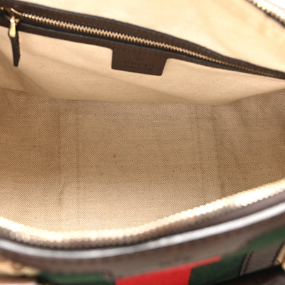 Gucci Monogram Vintage Web Medium Boston Dark Brown 5 of 11