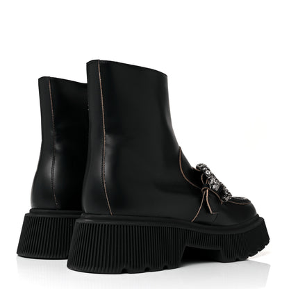Gucci Cordovan Lux Dionysus Hunder Boots 41 Black 4 of 7