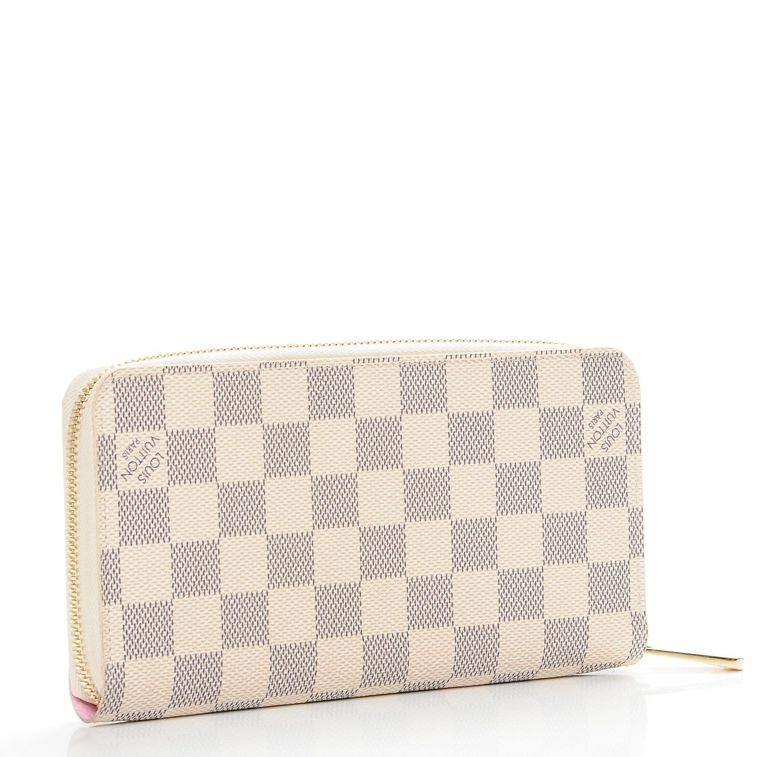 Louis Vuitton Damier Azur 2016 Christmas Animation Zippy Wallet Rose Ballerine 3 of 7