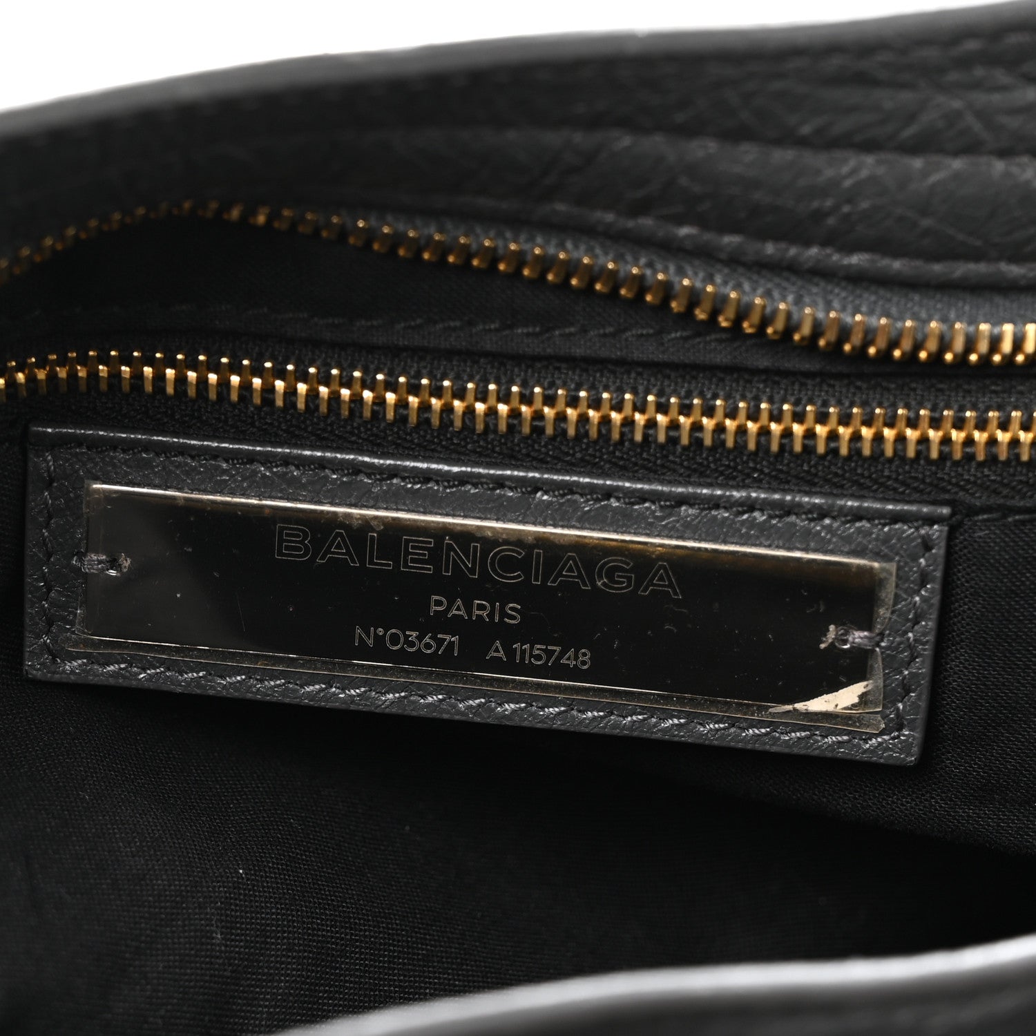 Balenciaga Agneau Classic Gold Hardware City Gris Fossile 6 of 10