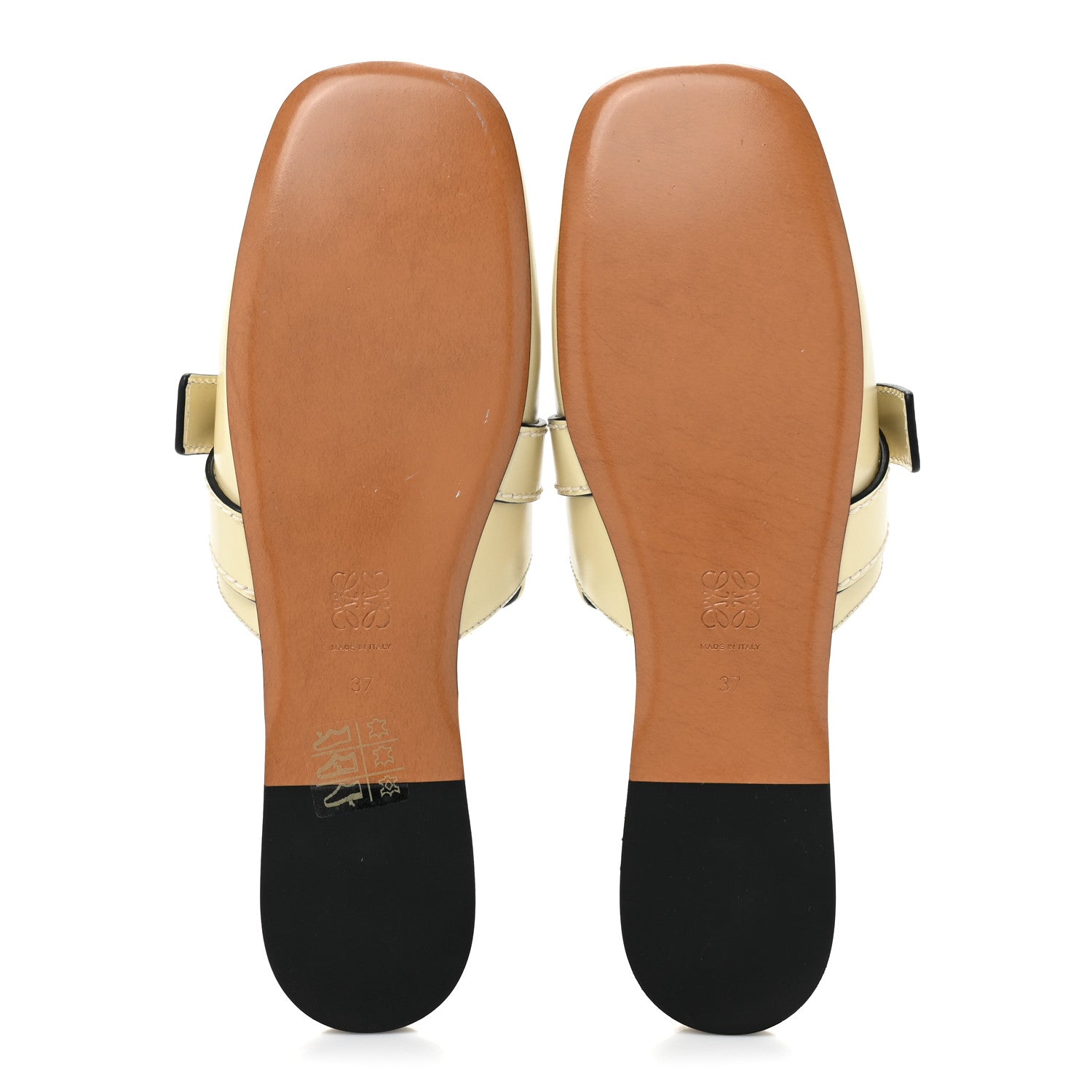 Loewe Calfskin Gate Mule Sandals 37 Milk 5 of 14