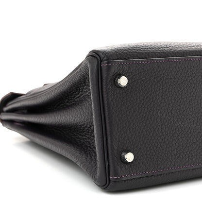 Hermes Taurillon Clemence Kelly Retourne 32 Raisin 9 of 10