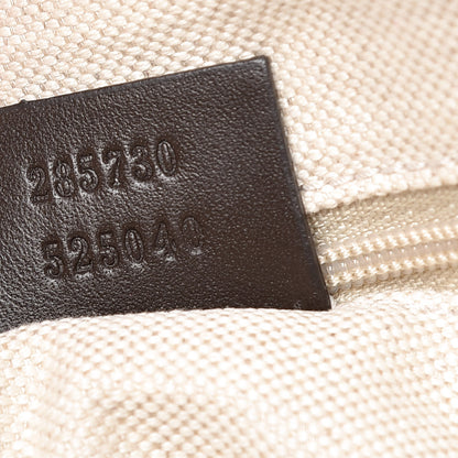 Gucci Monogram Large Sukey Top Handle Bag Beige Dark Brown 10 of 10