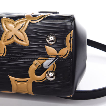 Louis Vuitton Epi Chain Flower Cluny MM Black 9 of 9