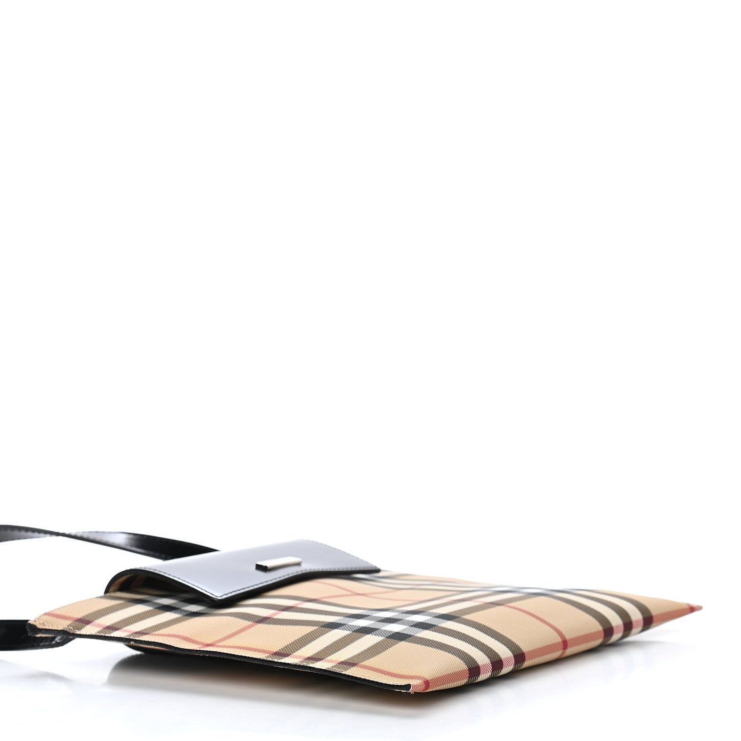 Patent Vintage Check Crossbody Black