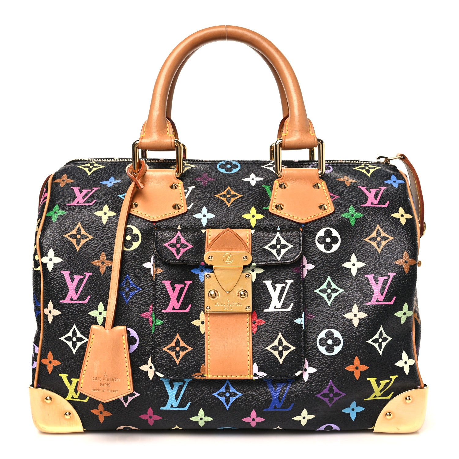Louis Vuitton Monogram Multicolor Speedy 30 Black 1 of 9