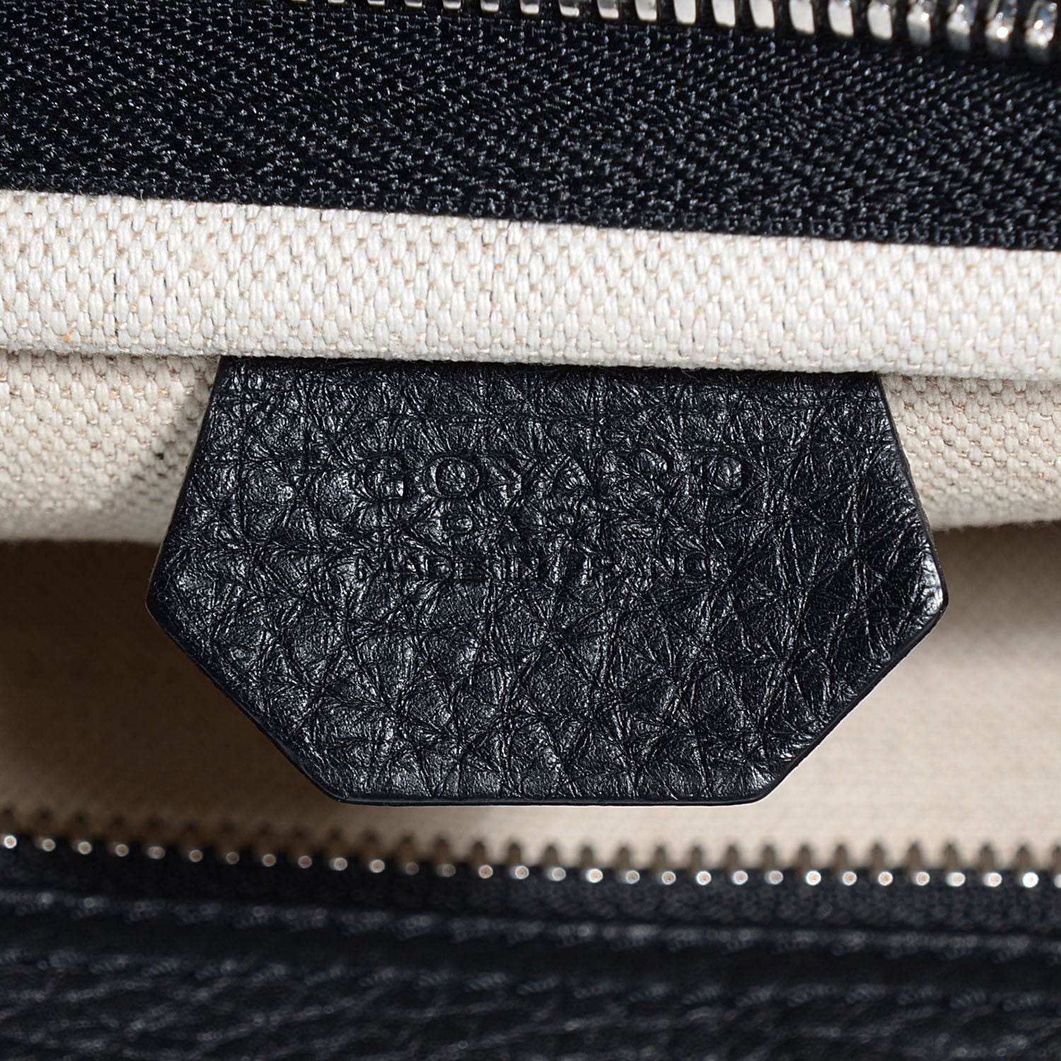 Goyard Goyardine Grenadines Hobo Black 8 of 9