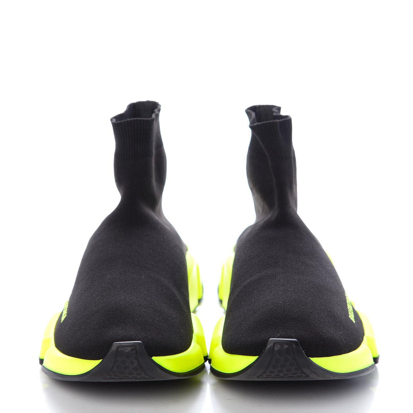 Neoprene Knit Mens Speed Sneakers 42 Black Lime