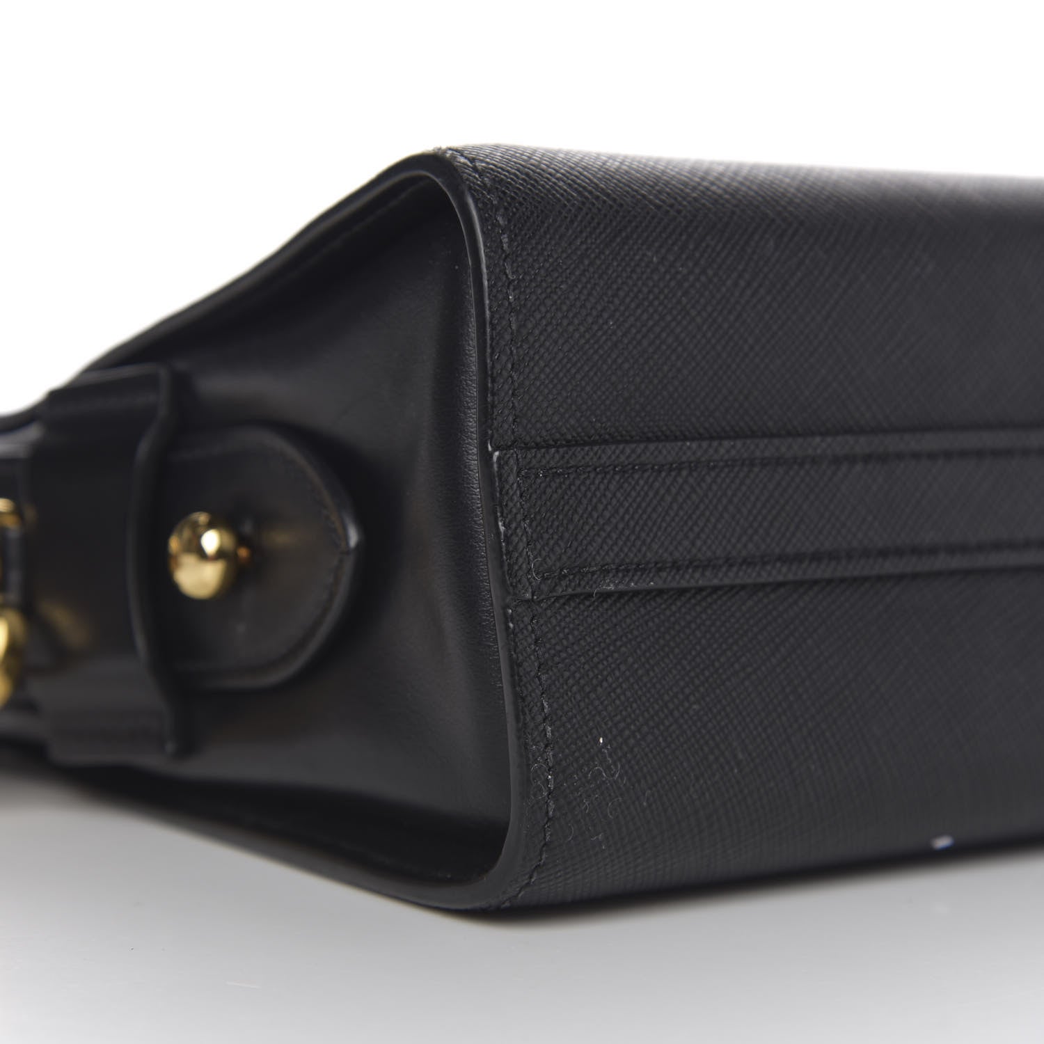 Prada Saffiano Esplanade Crossbody Bag Black 6 of 9
