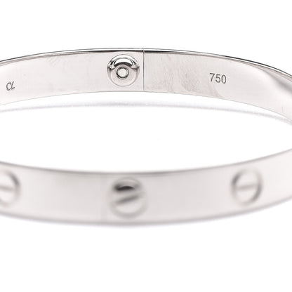 Cartier 18K White Gold LOVE Bracelet 17 5 of 7