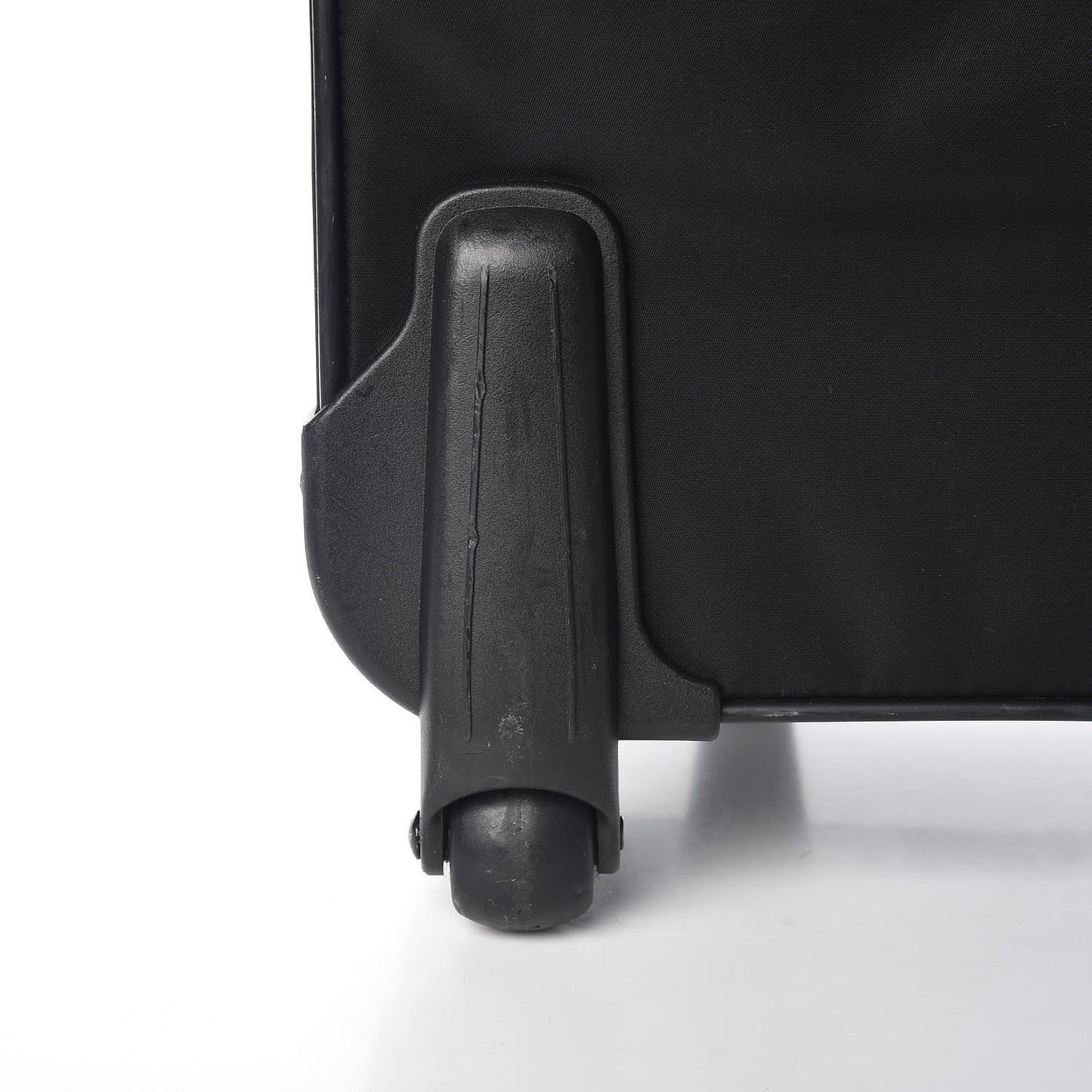 Tessuto Nylon Saffiano Trolley Luggage Black
