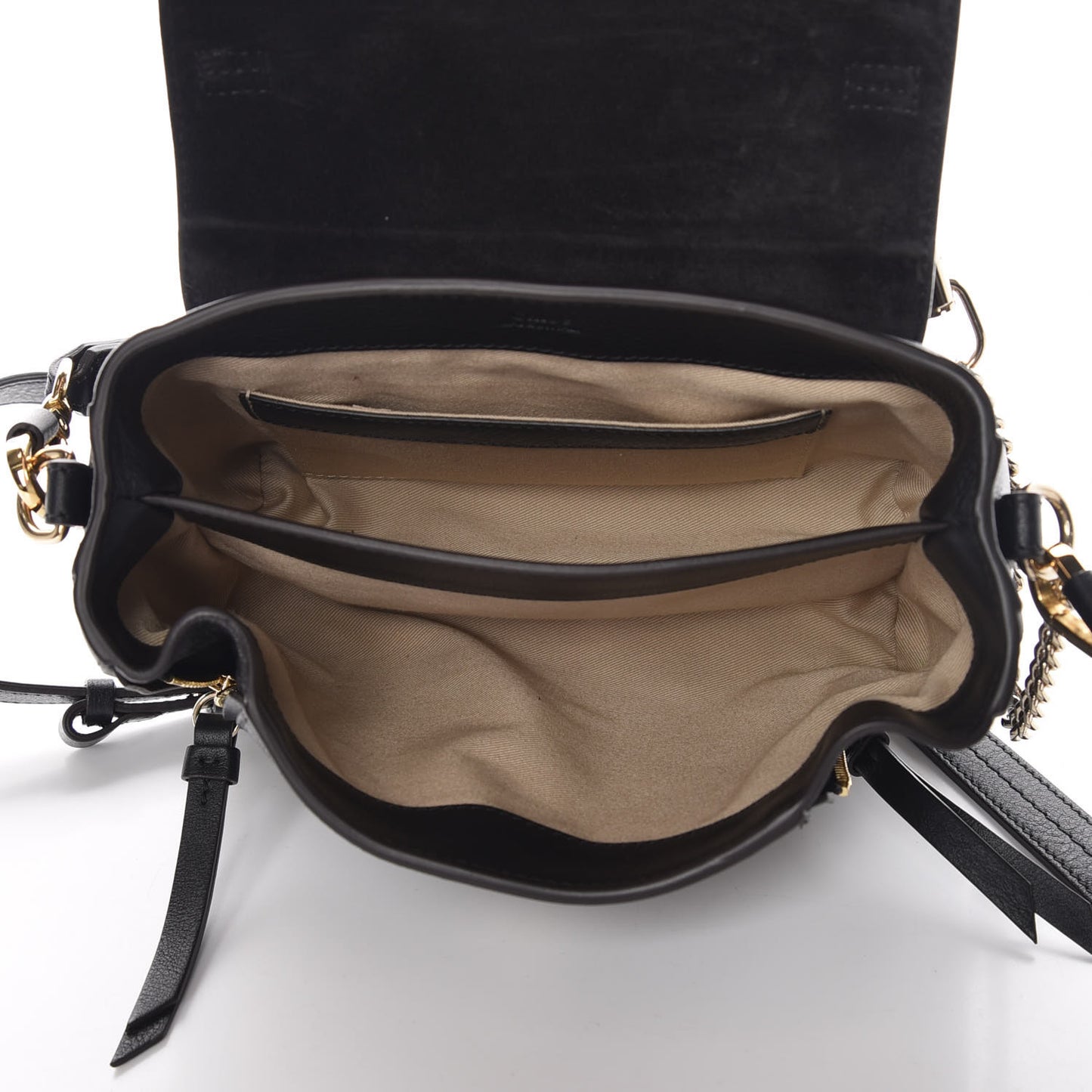 Calfskin Mini Faye Day Shoulder Bag Black