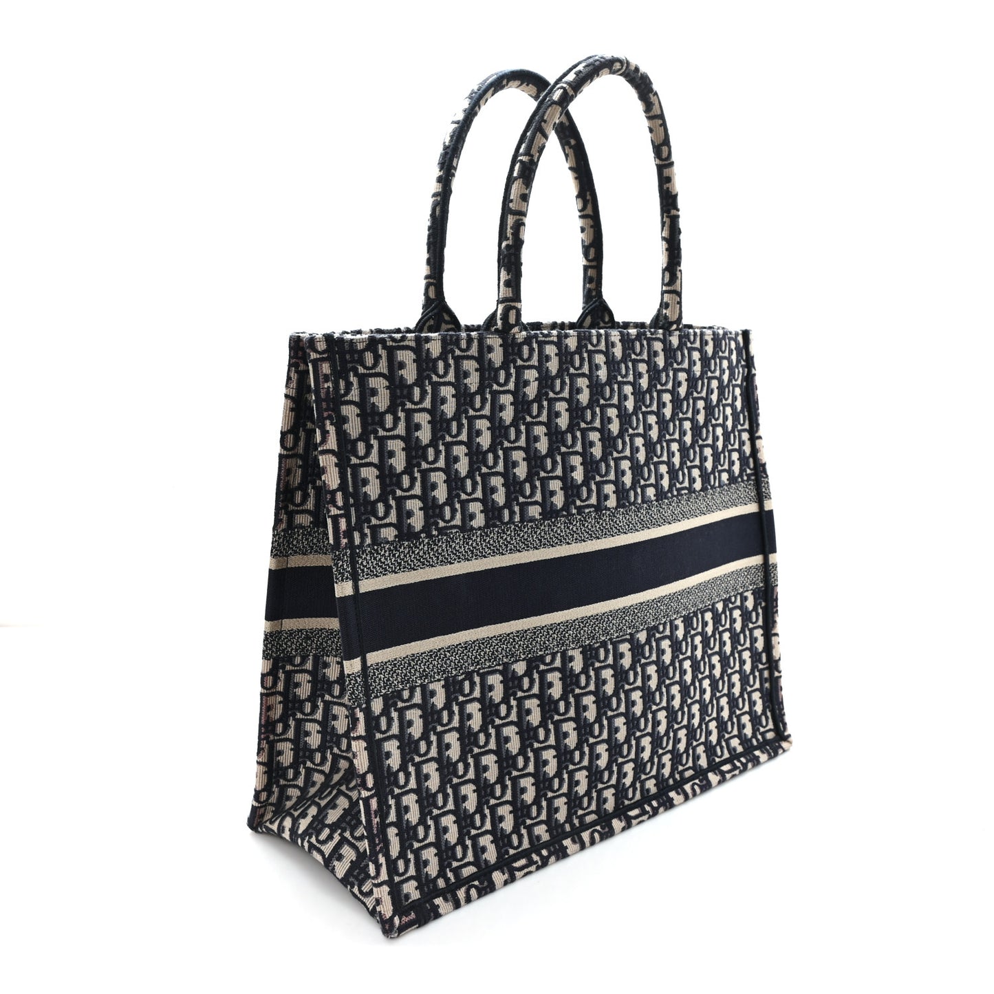 Oblique Large Book Tote Blue Multicolor