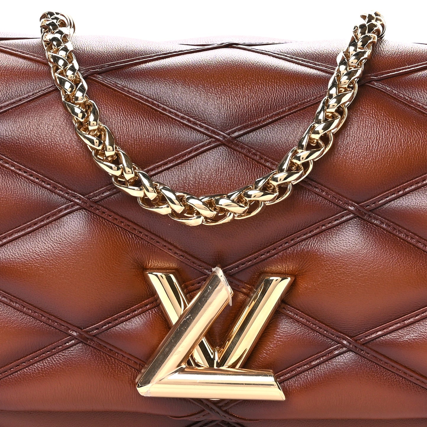 Lambskin Malletage Top Handle GO-14 MM Tan