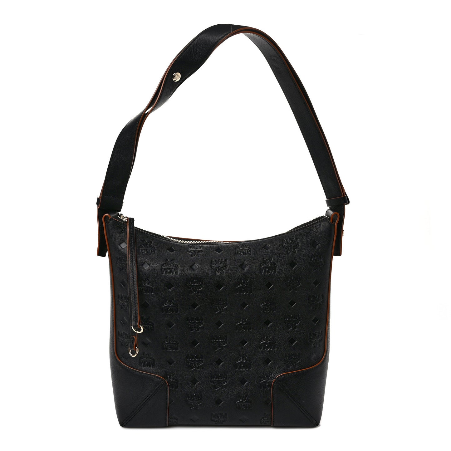 Calfskin Ottomar Monogram Medium Klara Hobo Black