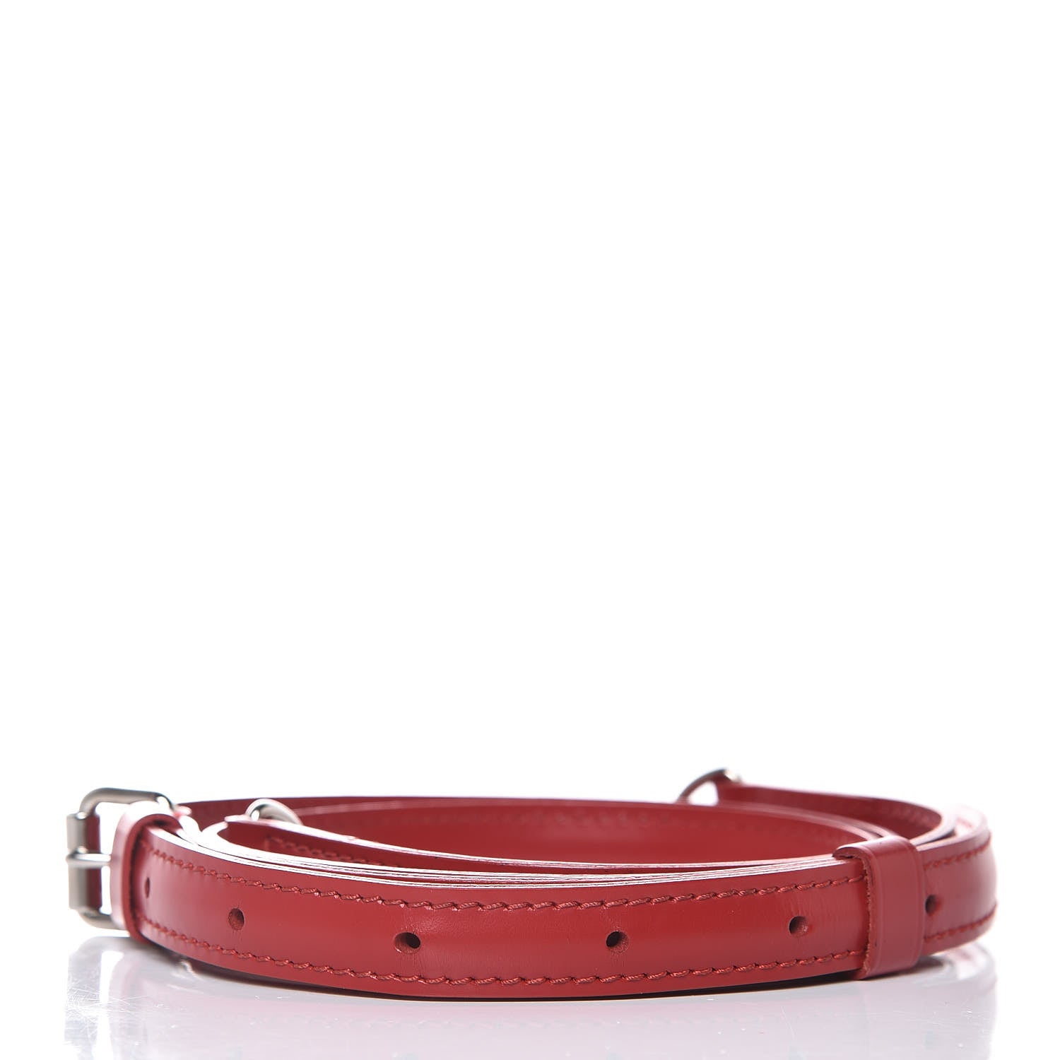 Louis Vuitton Calfskin Adjustable Shoulder Strap 16mm Red 2 of 4