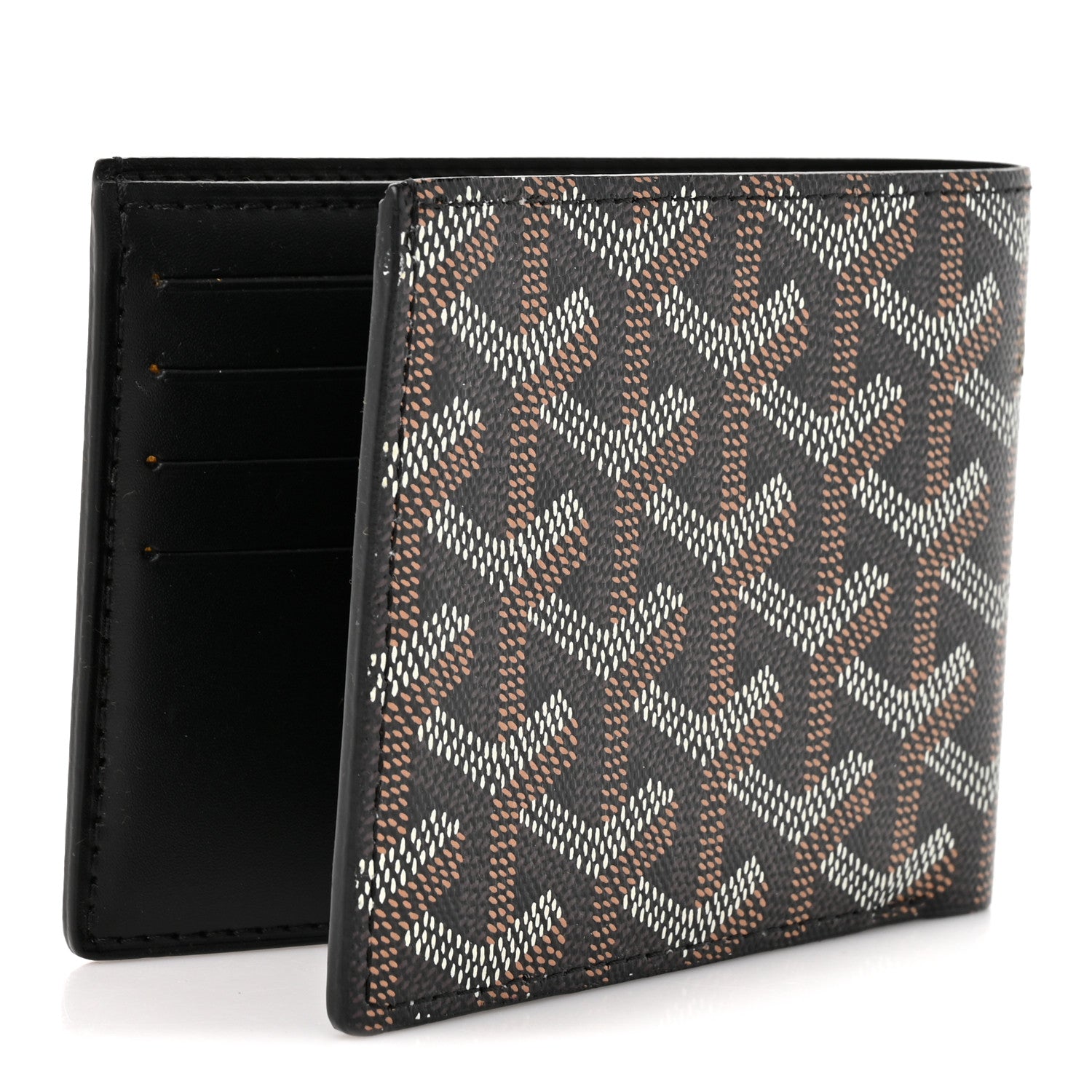 Goyard Goyardine Victoire Bi-Fold Wallet Black 3 of 8