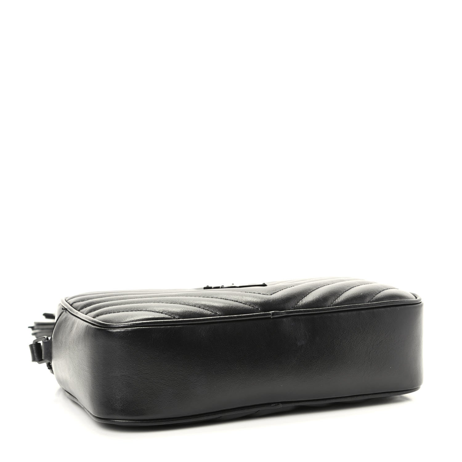 Saint Laurent Calfskin Matelasse Monogram Lou Camera Bag Black 4 of 9