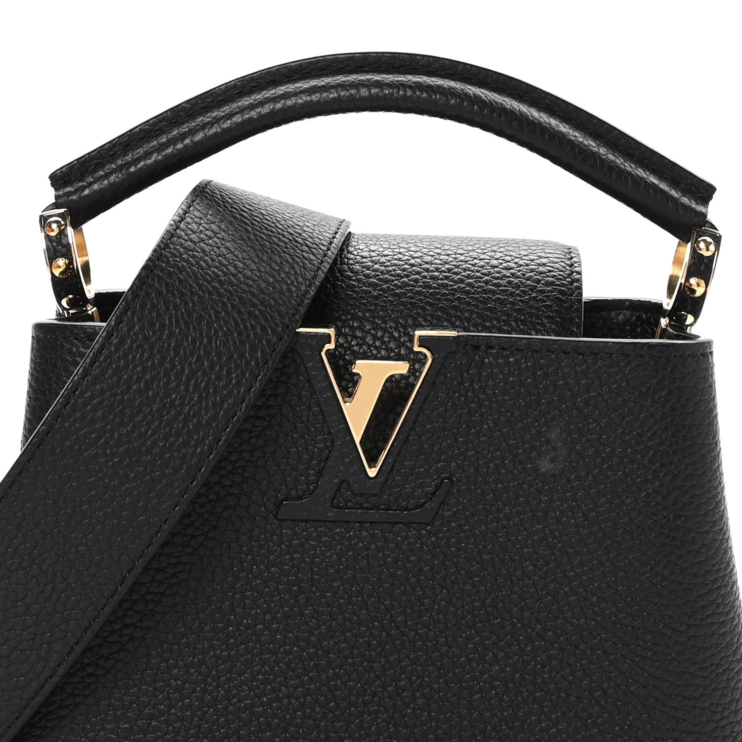 Louis Vuitton Taurillon Mini Capucines Black 7 of 10