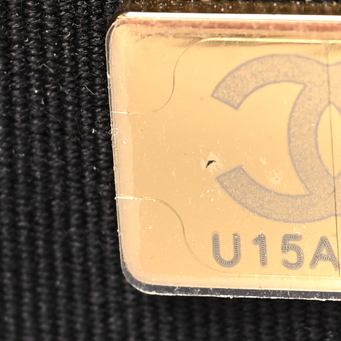 Caviar Quilted Studded CC Wallet on Chain WOC Black