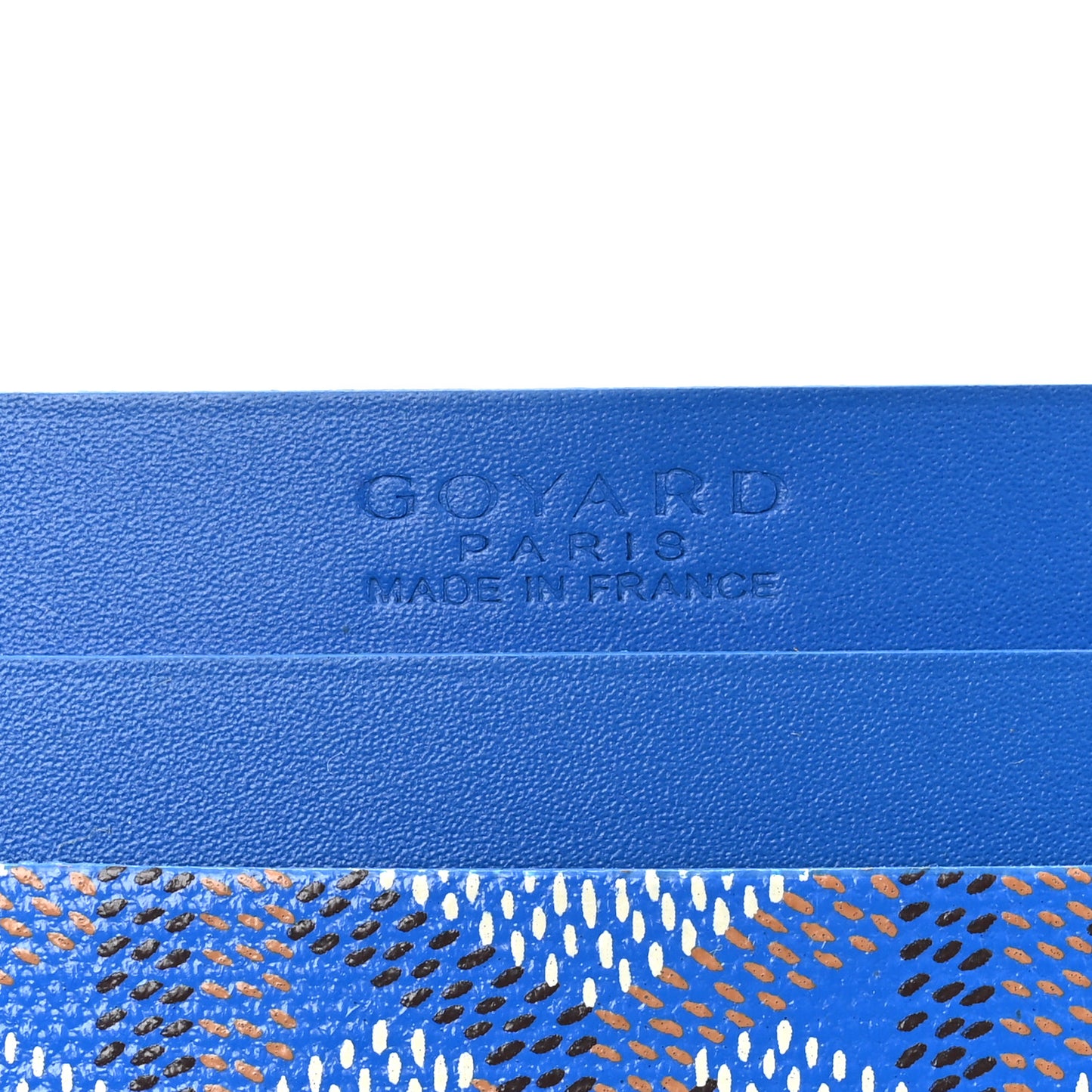 Goyardine Saint Sulpice Card Holder Sky Blue