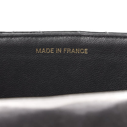 Chanel Patent Quilted XL Jumbo Single Flap Black 7 of 11