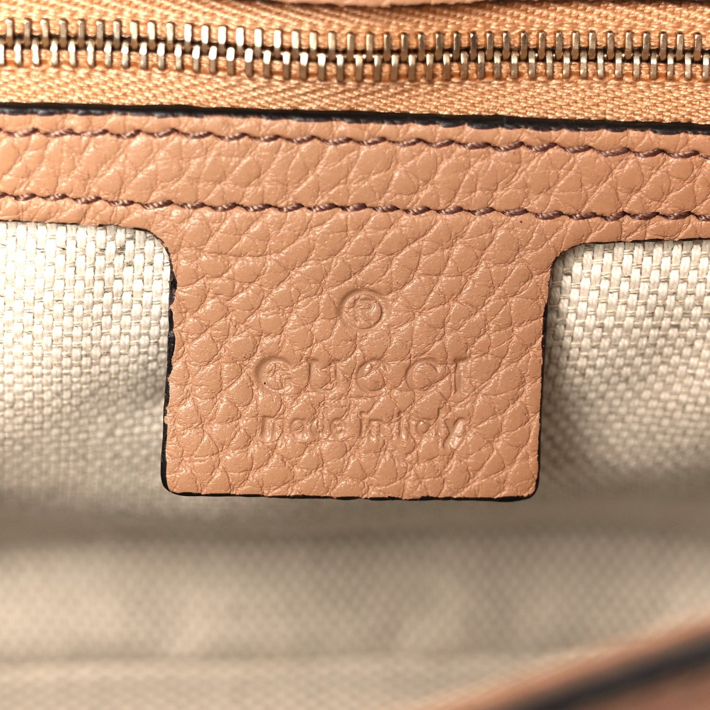 Pebbled Calfskin Medium Soho Flap Crossbody Camelia