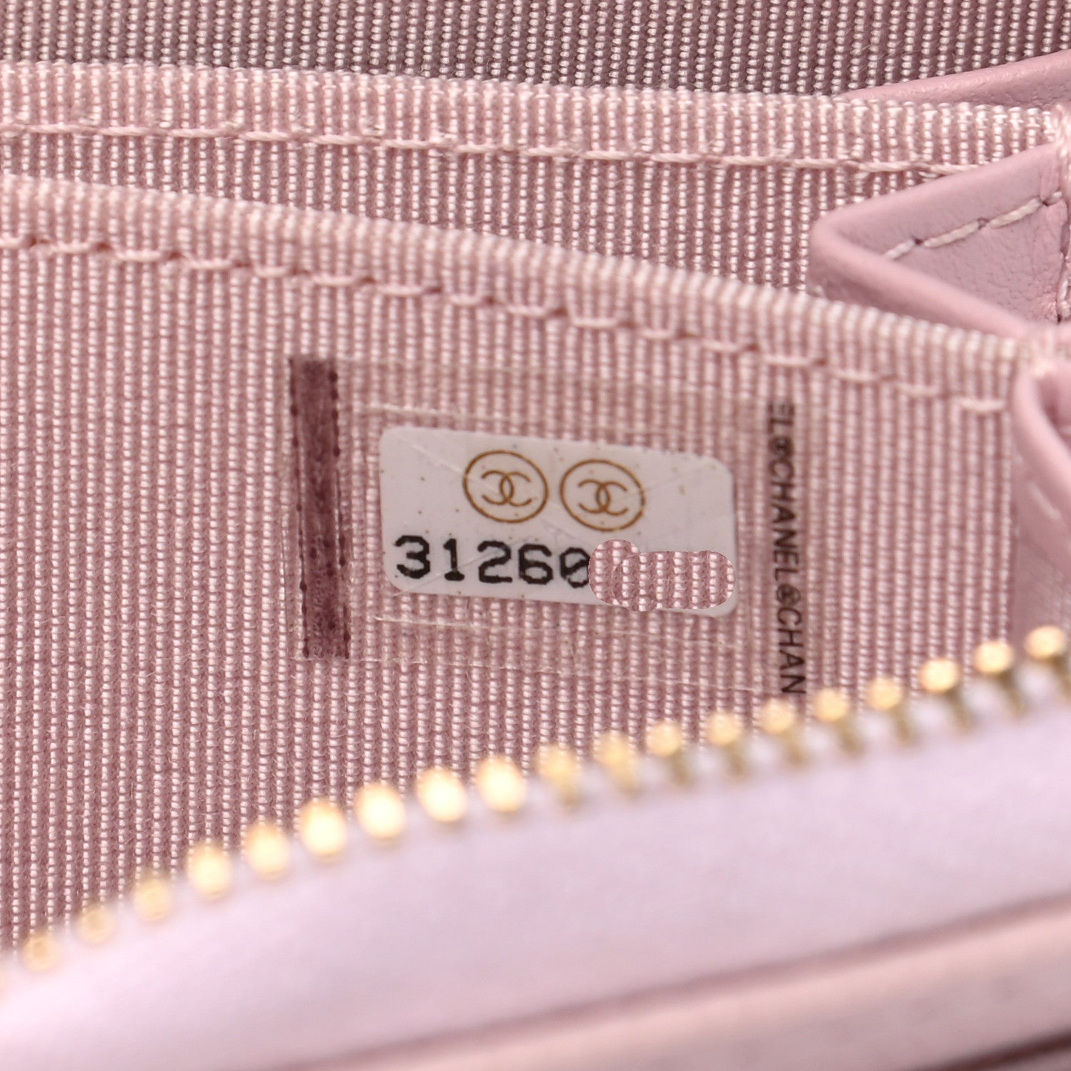 Chanel Caviar Quilted Zip Coin Purse Light Pink 7 of 7