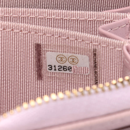 Chanel Caviar Quilted Zip Coin Purse Light Pink 7 of 7