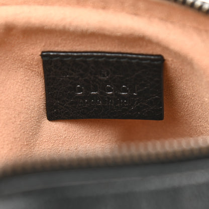 Gucci Azalea Calfskin Matelasse Diagonal Tall GG Marmont Crossbody Bag Black 7 of 11
