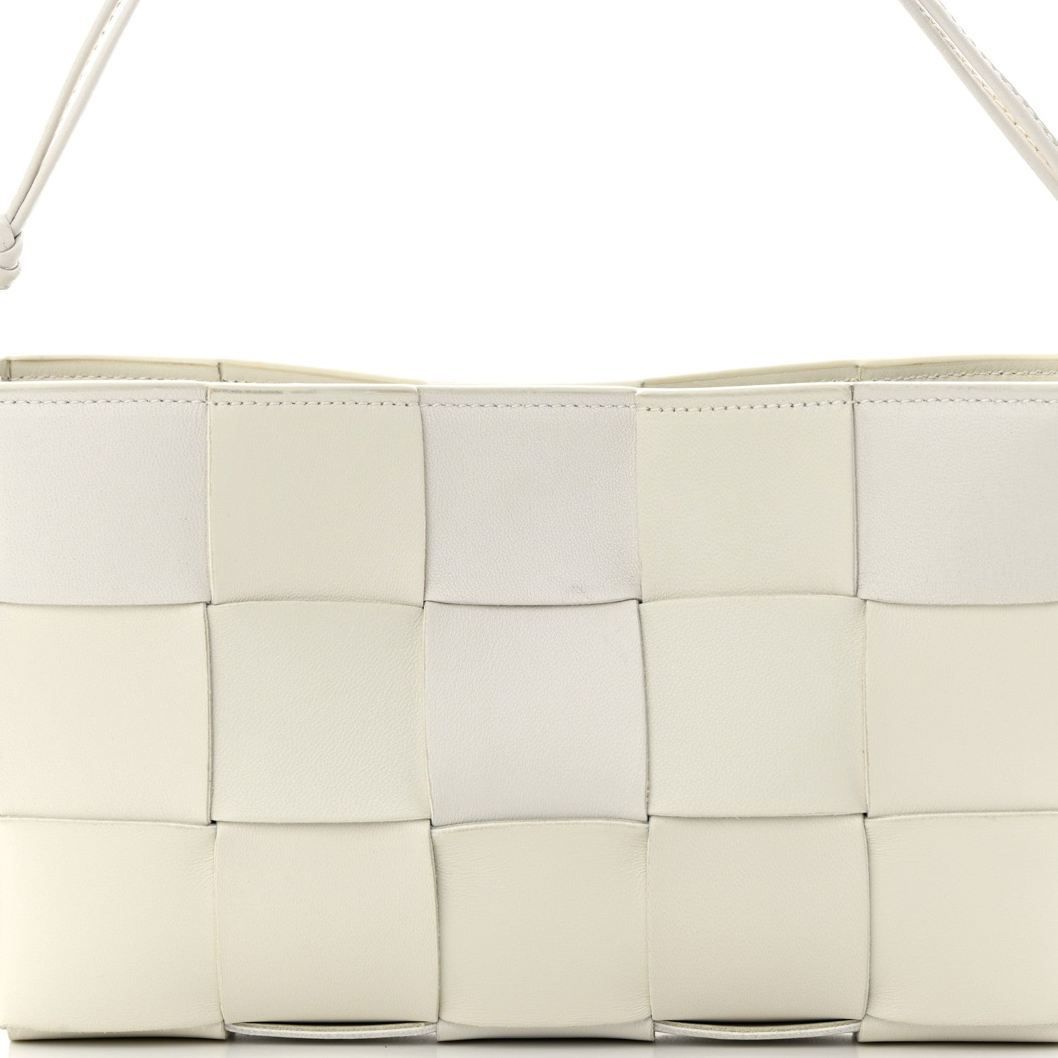Bottega Veneta Calfskin Maxi Intrecciato Cassette Pouch On Strap Chalk 8 of 15