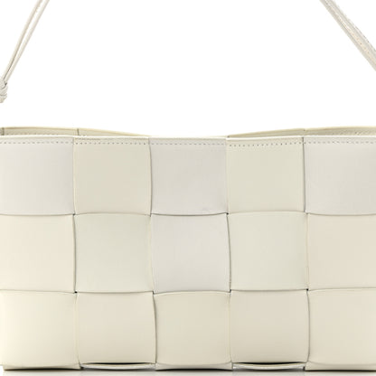 Bottega Veneta Calfskin Maxi Intrecciato Cassette Pouch On Strap Chalk 8 of 15