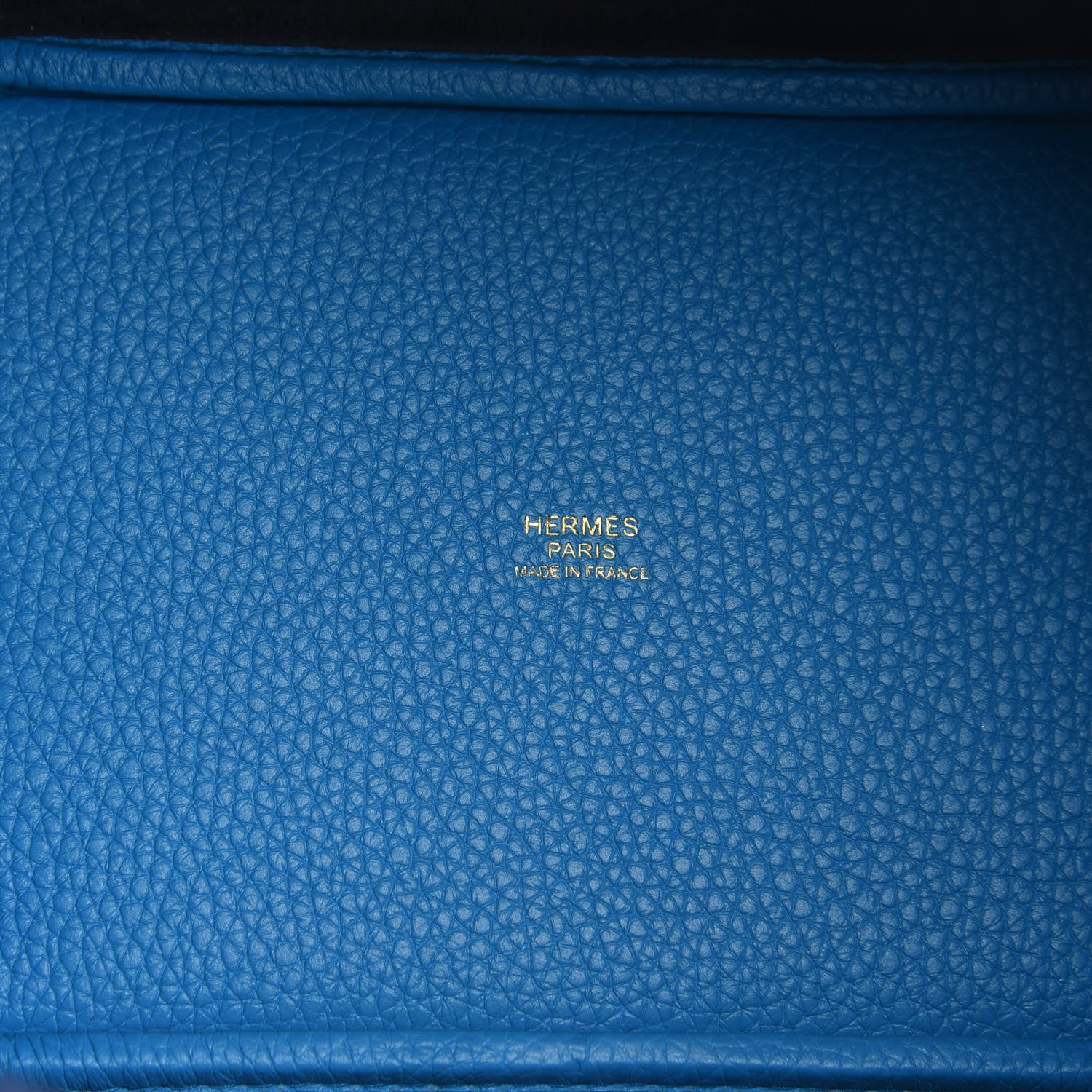 Hermes Taurillon Clemence Casaque Picotin Lock 18 PM Blue Nuit Black Bleu Frida 6 of 10