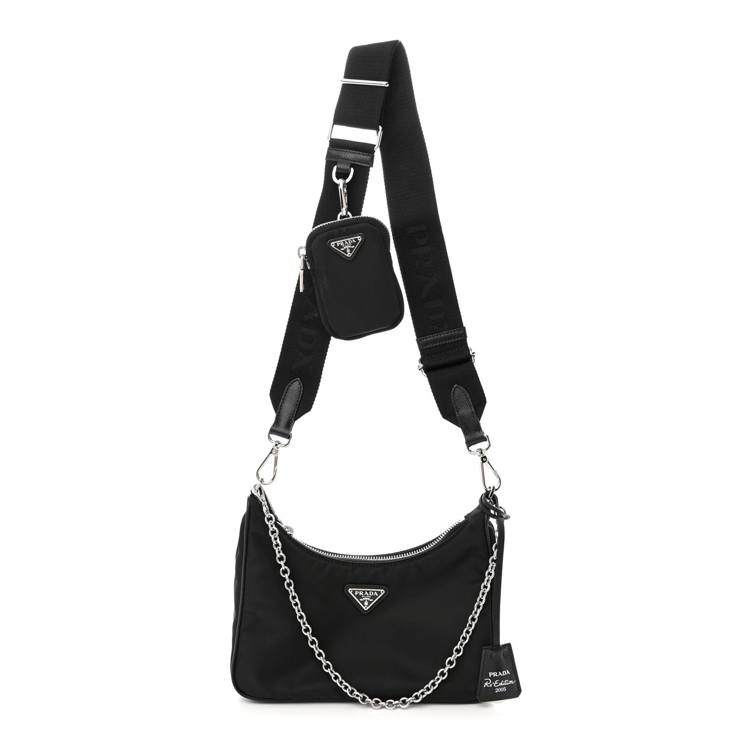 Nylon Re-Edition 2005 Shoulder Bag Black